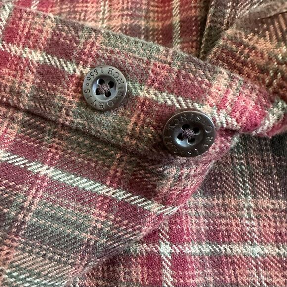 Orvis Perfect Flannel Button Down Shirt Plaid Mens Size XXL Style 1L21 Red Green - Picture 7 of 13